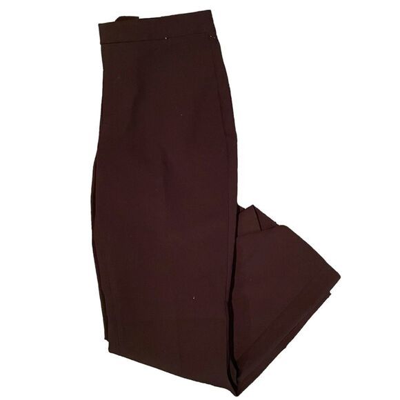 Brand New Nine West Kick Flare High Rise Suiting Pants size 8 in Dull Black - Picture 2 of 10